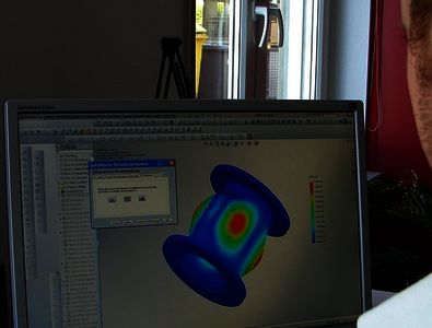 Software de simulação de pressões