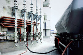 As válvulas de mangote são utilizadas no enchimento e remoção em silos e sistemas de silos