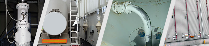 As válvulas de mangote AKO regulam o enchimento e a remoção em silos